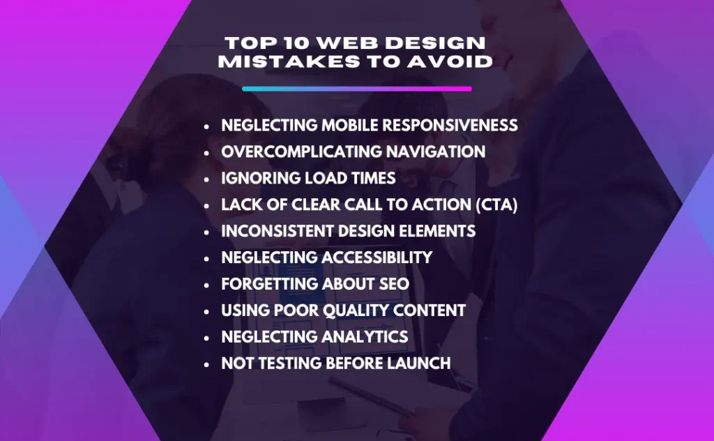 Web Design Mistakes To Avoid