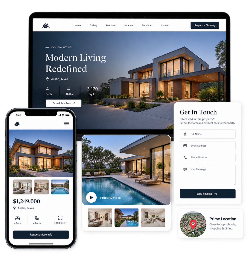 Single property website for Real Estate